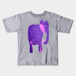 Purple Elephant Kids T-Shirt